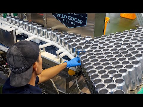 Видео: Процесс массового производства крафтового пива. Пивоварня крафтового пива в Южной Корее.