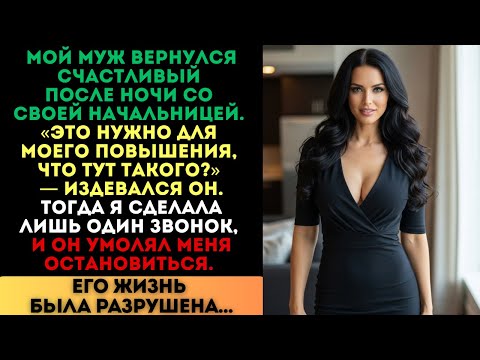 Видео: «Это нужно для моего повышения!» — издевался муж. Но один мой звонок разрушил его жизнь...