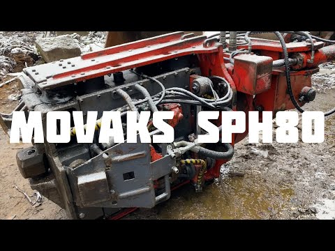 Видео: Вибропогружатель MOVAX SPH80 на экскаватор Hitachi 330