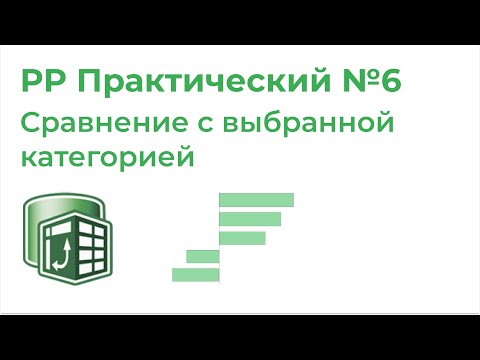 Видео: Power Pivot Практический №6. Сравнение всех категорий с выбранной