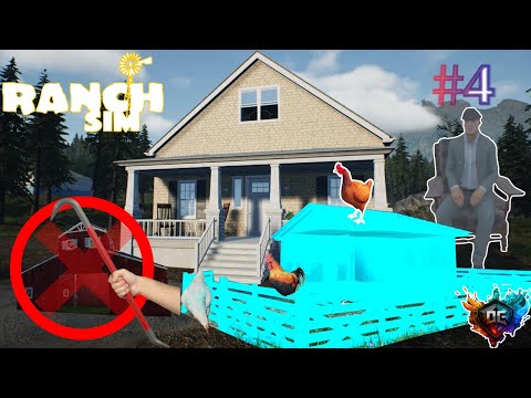 Видео: Ranch Simulator #4 - Знакомство с старым дедом, снесли старый амбар и забор. #баги #приколы #файлы