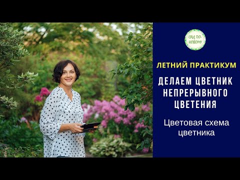 Видео: Летний практикум Делаем цветник непрерывного цветения - Цветовая схема цветника