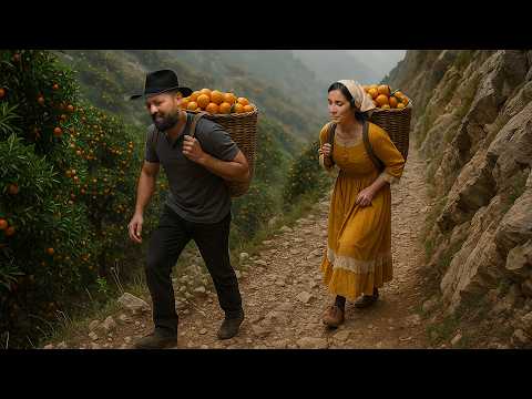 Видео: Молодая кочевая семья собирает мандарины в горах | Готовит блюда | Документальный фильм