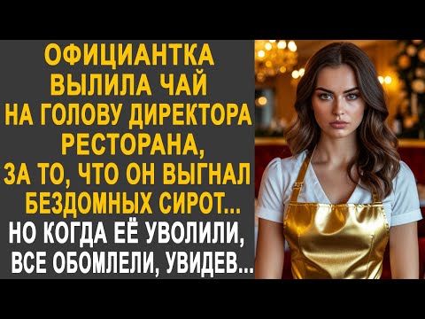 Видео: Официантка вылила чай на директора кафе. Но когда её уволили, все обомлели, увидев...