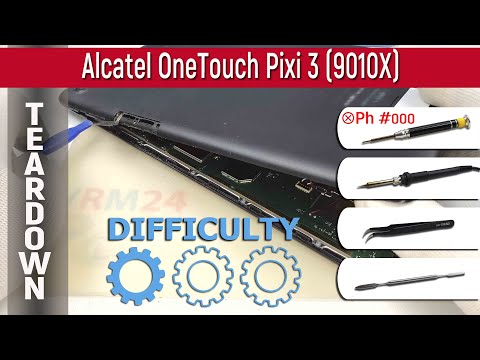 Видео: Как разобрать 📱 Alcatel OneTouch Pixi 3 9010X Разборка и ремонт