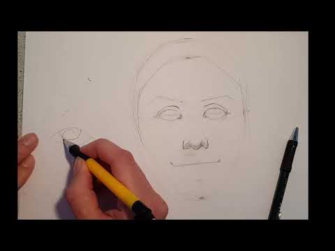 Видео: учимся рисовать шарж с фото . классические пропорции лица (первый шаг к рисованию шаржа ) Часть 2