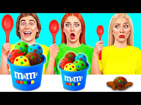 Видео: Большая, Средняя или Маленькая Тарелка Челлендж | Потрясающие Кулинарные Рецепты Trend DO Challenge