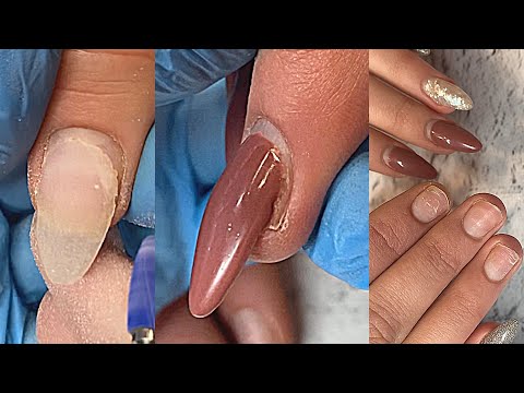 Видео: Такого «НАРАЩИВАНИЯ» я не видела😱| Перепилены точки вроста|Сломались в мясо|Коррекция Гелем|polygel