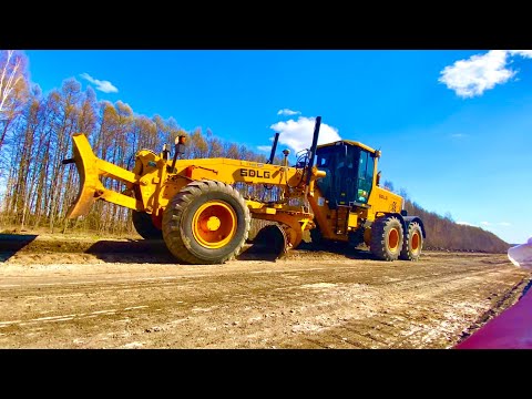 Видео: Грейдер на объекте. Праздник 1 Мая!