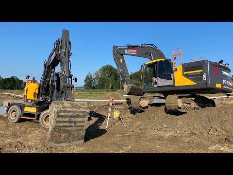 Видео: Строительство газопровода в сложных условиях !!! 100 м в сутки / Вода везде !!! / 4K