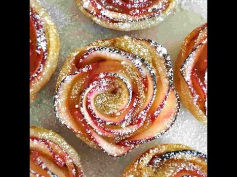 Видео: Вкуснейшие Слойки с Яблоками "Розы".