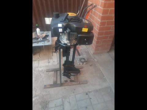 Видео: ЧЁРНАЯ СТРЕЛА ! Гибрид лодочного мотора !