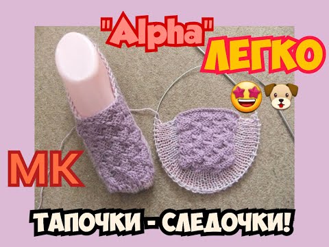 Видео: МАСТЕР КЛАСС УРОКИ ВЯЗАНИЯ ПРОСТЫЕ БЕСШОВНЫЕ СЛЕДКИ ТАПОЧКИ НА 2 СПИЦАХ УЗОР "ALPHA"! | ХАНИ И АНHА