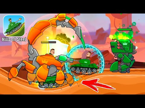 Видео: ДОМИНИРОВАНИЕ в бою Hills Of Steel прохождение игры про танки на андроид