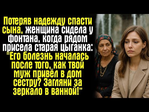 Видео: Потеряв надежду спасти сына, женщина сидела у фонтана, когда рядом присела старая цыганка..