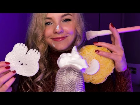 Видео: АСМР ИНТЕНСИВНЫЕ звуки с ПЕНКОЙ ДЛЯ СНА (ASMR FOAM)