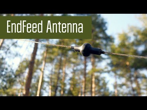 Видео: Укороченная EndFeed антенна на 80 м. Сравнение с диполем.