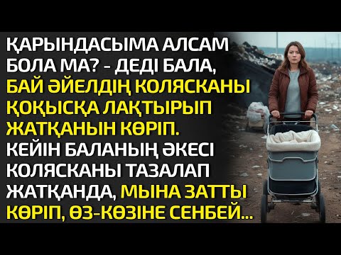 Видео: ҚАРЫНДАСЫМА АЛСАМ БОЛА МА? - ДЕДІ БАЛА, БАЙ ӘЙЕЛДІҢ КОЛЯСКАНЫ ҚОҚЫСҚА ЛАҚТЫРЫП ЖАТҚАНЫН КӨРІП. КЕЙІН