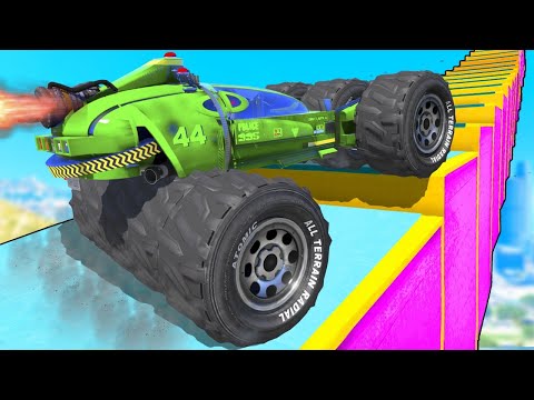 Видео: КАК ДАЛЕКО СМОЖЕТ ЧИТ МОНСТР ТРАК ЗАБРАТЬСЯ ПО СТУПЕНЬКАМ ЛЕСТНИЦЫ? ЭКСПЕРИМЕНТЫ ГТА 5!