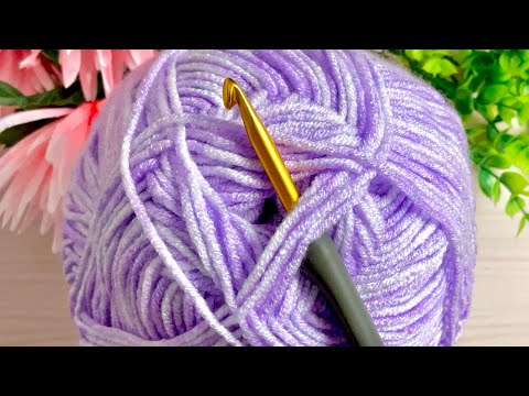 Видео: УХ ТЫ, ВСЕГО 2 РЯДА! Вам понравится этот симпатичный узор крючком! Красивая и простая вязка крючком