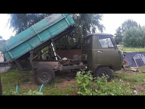 Видео: Уаз самосвал с самым необычным подключением насоса подъема кузова.