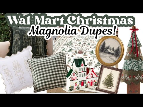 Видео: Рождественские копии магнолий в Wal-Mart | Рождественский декор 2025