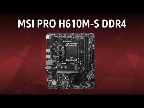 Видео: Материнская плата MSI PRO H610M-S DDR4
