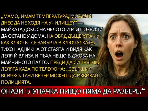 Видео: „Мамо, имам температура. Може ли да остана у дома и да не ходя на училище?“ Майка ѝ позволи.