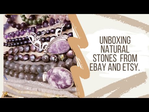 Видео: Unboxing natural stones from Ebay and Etsy. Распаковка. #etsy #ebay