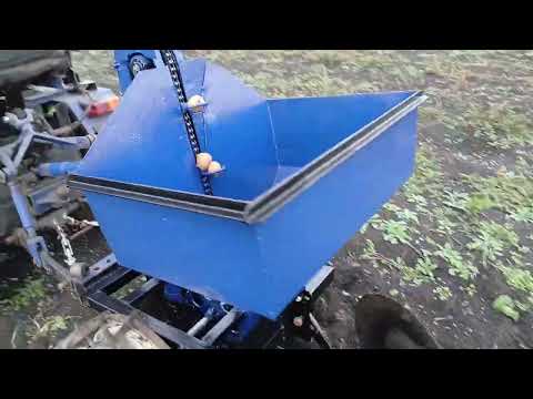 Видео: Картофелесажалка. Самодельная. Испытание