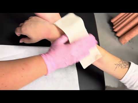 Видео: Депиляция предплечья воском, часть 1