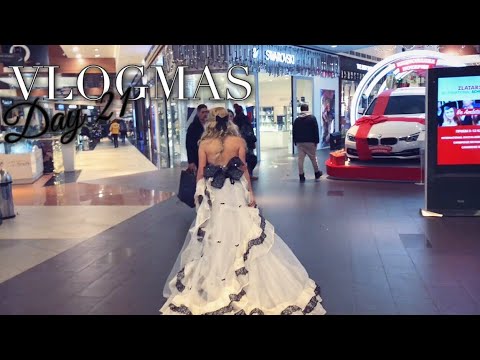 Видео: #21 VLOGMAS - Обиколих мола в балната си рокля 👗 +GIVEAWAY 🎁