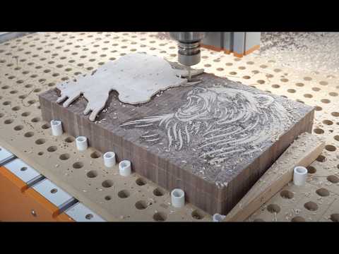 Видео: Превращаем идею клиента в индивидуальную инкрустированную доску с ЧПУ. BroinwooD