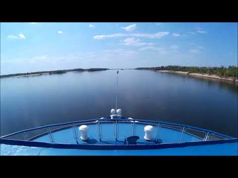 Видео: р. Волга 2663 - 2631 км, перекаты Усть-Коршевитовский,  Верхний  Солодниковский.