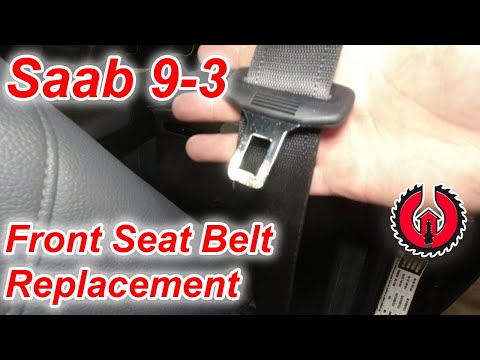 Видео: Замена переднего ремня безопасности Saab 9-3