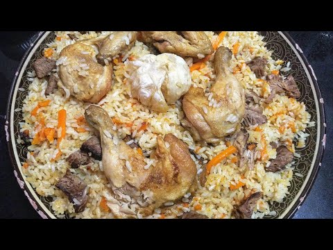 Видео: Плов с мясом и курицей (на кунжутном масле). Plov. Biriyani