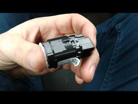 Видео: Снятие, разборка и чистка кнопки start stop vw tiguan 1 2012г.