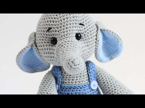 Видео: Elefante tejido a crochet/Gehäkelter Elefant Crocheted elephant/Слоник гачком