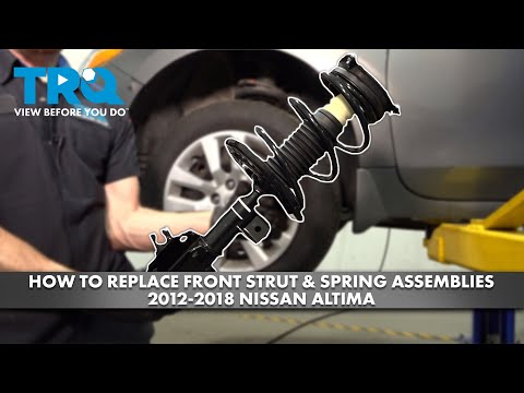Видео: Как заменить передние стойки и пружины в сборе на Nissan Altima 2012-2018