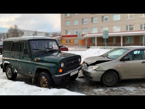 Видео: Попал в ДТП на УАЗе | Сколько заплатит страховая? | Лебедка, новая резина, лифт кузова.