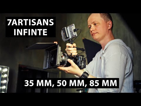 Видео: Обзор 7Artisans Infinte 35, 50, 85 mm T2,1. Новые полнокадровые кинообъективы под PL mount.
