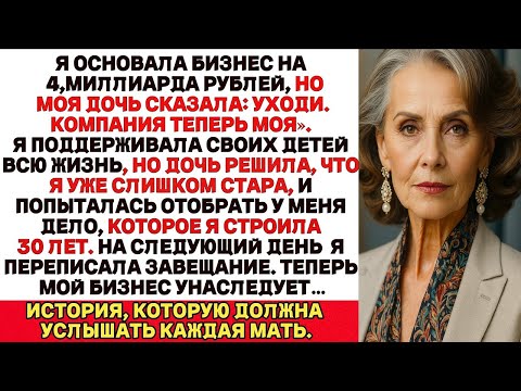 Видео: "Я основал бизнес на 4 млн, но дочь выгнала: «Это моё!»… и тогда случилось то, чего никто не ждал."