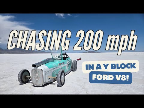 Видео: Самый быстрый в мире двигатель Ford V8 с Y-образным блоком на солончаках Бонневилля