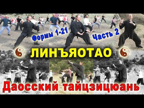 Видео: Даосский тайцзицюань. Линъяотао, 2 часть, формы 1-21. Тайцзи Ветер-Гром