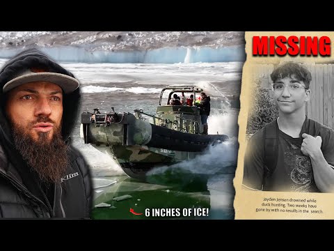 Видео: Поиски пропавшего подростка на замерзшей реке при минусовой температуре!