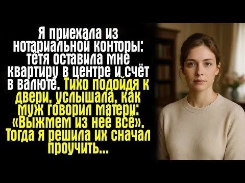 Видео: Я приехала из нотариальной конторы： тётя оставила мне квартиру в центре и счёт в валюте. Тихо....