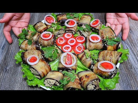 Видео: Рулетики из баклажанов. Баклажаны с орехами по-грузински. Просто восторг!