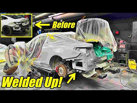 Видео: Мой разбитый BMW M4 Comp 2024 года НАКОНЕЦ-ТО восстановлен. Пришло время покраски!