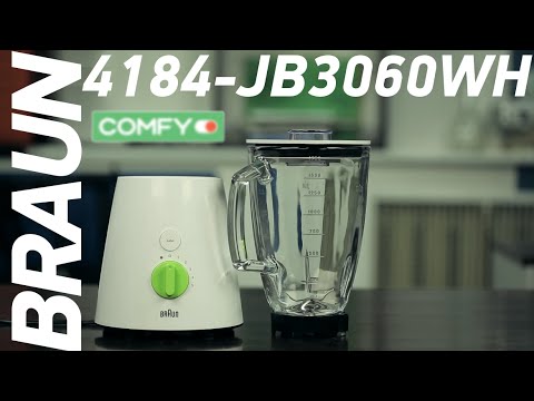 Видео: Braun 4184-JB3060WH BL - немецкий блендер со стеклянной колбой - Обзор от Comfy.ua