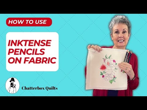 Видео: 5 креативных приемов использования карандашей Inktense на ткани